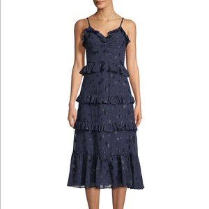 Michael Kors Tiered-ruffle Midi Dress